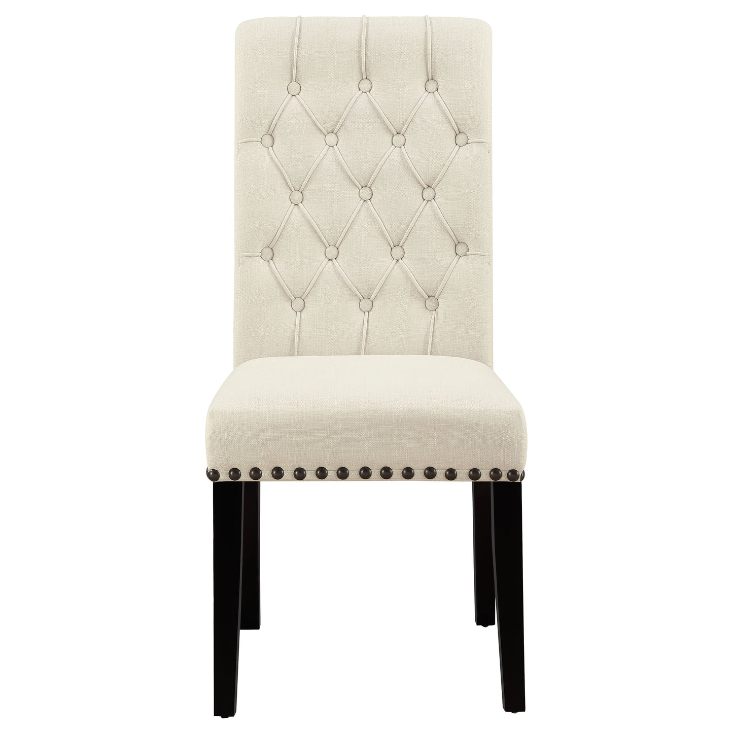 Alana Fabric Upholstered Dining Side Chair Beige (Set of 2) - Discount Furniture Connection