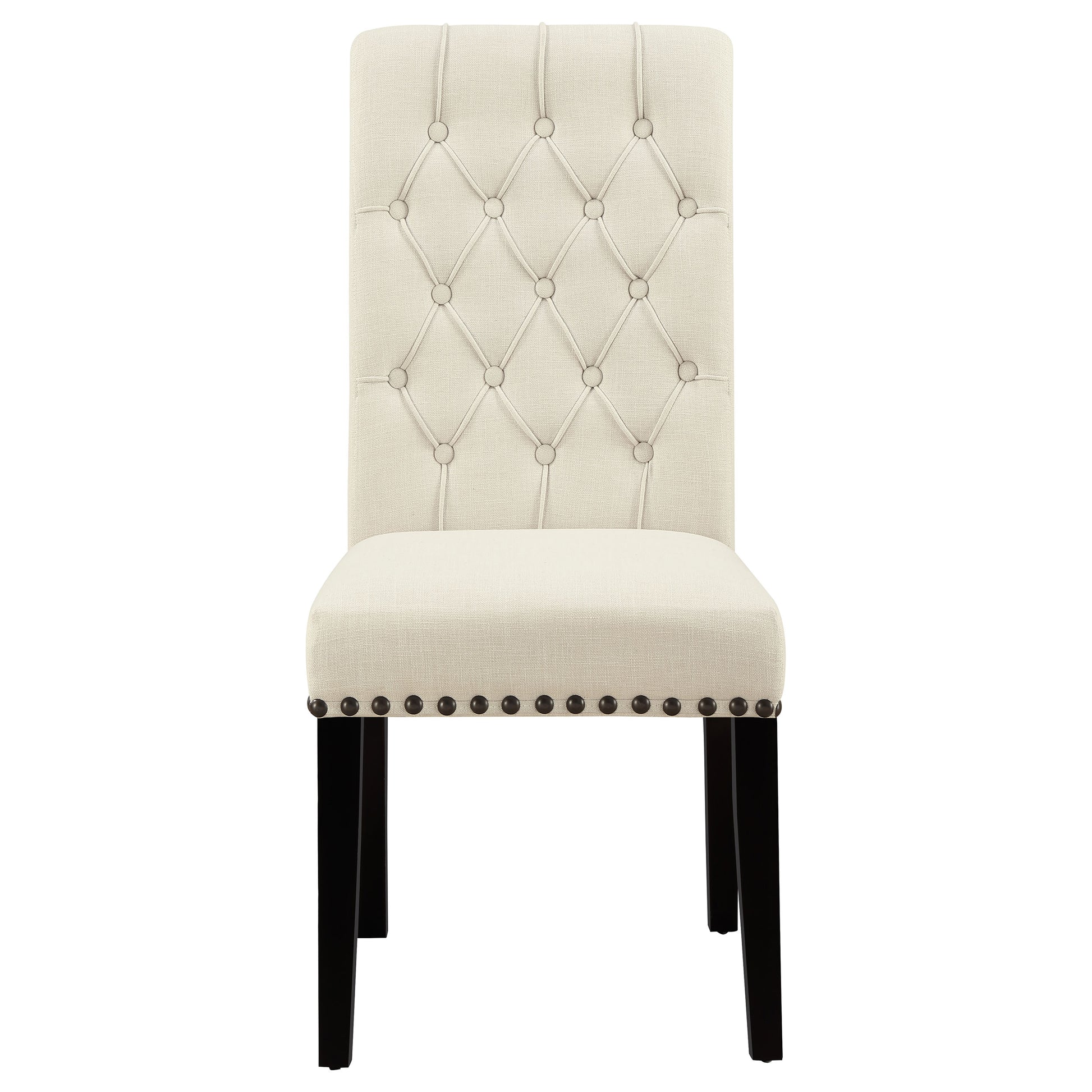 Alana Fabric Upholstered Dining Side Chair Beige (Set of 2) - Discount Furniture Connection