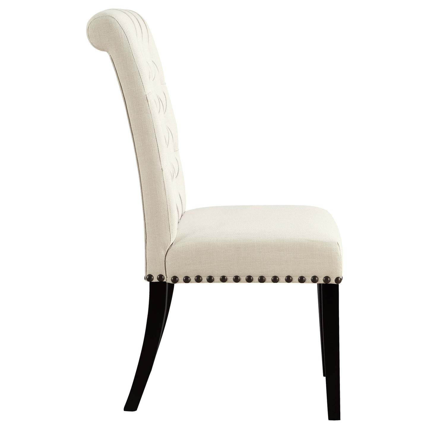 Alana Fabric Upholstered Dining Side Chair Beige (Set of 2) - Discount Furniture Connection