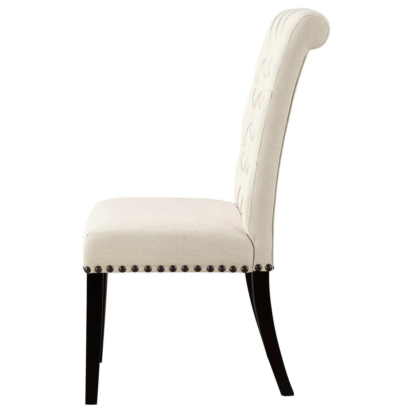 Alana Fabric Upholstered Dining Side Chair Beige (Set of 2) - Discount Furniture Connection