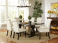 Alana Fabric Upholstered Dining Side Chair Beige (Set of 2) - Discount Furniture Connection