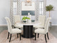 Alana Fabric Upholstered Dining Side Chair Beige (Set of 2) - Discount Furniture Connection