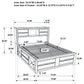 Briana Wood California King Storage Bookcase Bed Black - Discount Furniture Connection