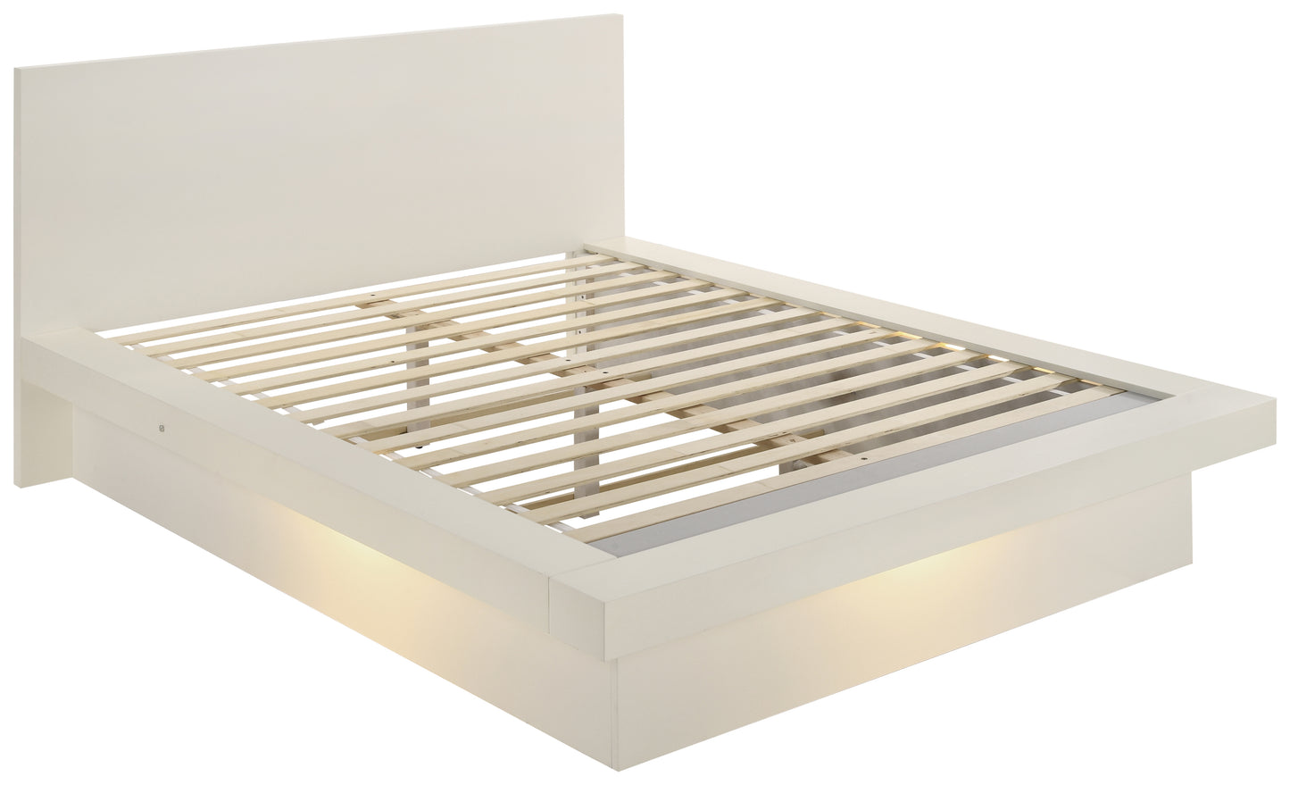 Jessica 6-piece Queen LED Bedroom Set Snow White - Discount Furniture Connection