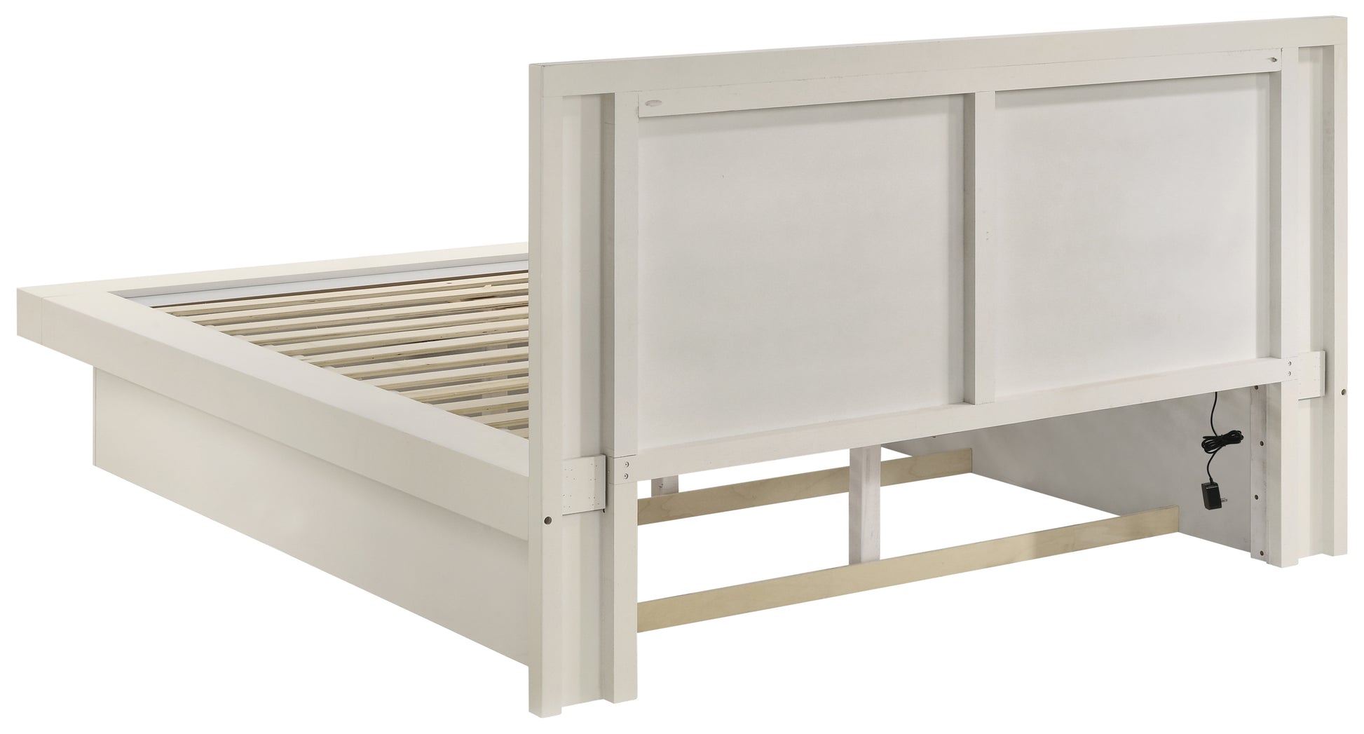 Jessica 6-piece Queen LED Bedroom Set Snow White - Discount Furniture Connection