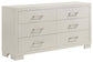 Jessica 6-piece Queen LED Bedroom Set Snow White - Discount Furniture Connection