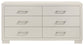 Jessica 6-piece Queen LED Bedroom Set Snow White - Discount Furniture Connection