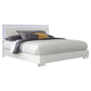 Felicity 4-piece Eastern King Bedroom Set White High Gloss - Discount Furniture Connection