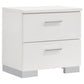 Felicity 4-piece Eastern King Bedroom Set White High Gloss - Discount Furniture Connection