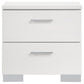 Felicity 4-piece Eastern King Bedroom Set White High Gloss - Discount Furniture Connection