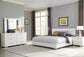 Felicity 4-piece Eastern King Bedroom Set White High Gloss - Discount Furniture Connection