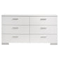 Felicity 4-piece Eastern King Bedroom Set White High Gloss - Discount Furniture Connection