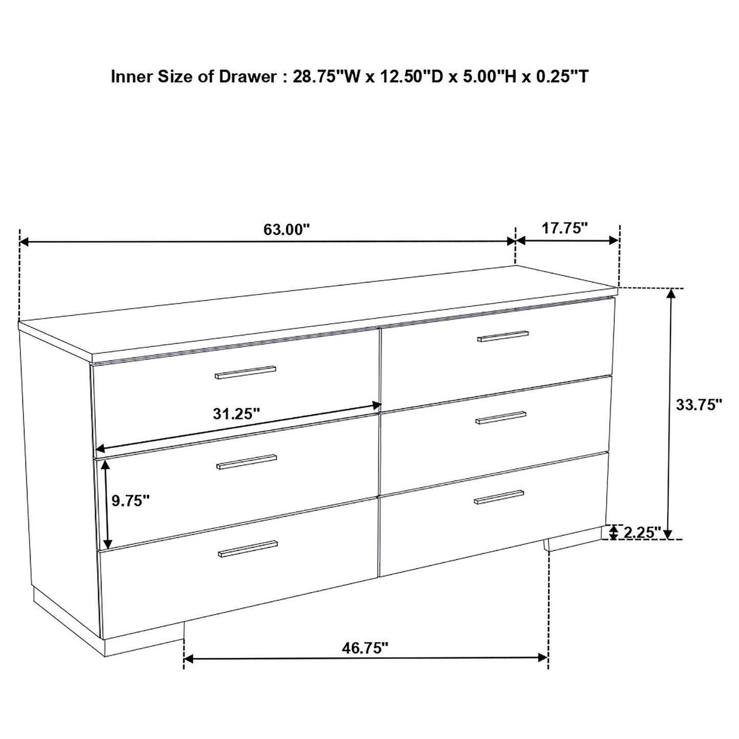 Felicity 4-piece Eastern King Bedroom Set White High Gloss - Discount Furniture Connection