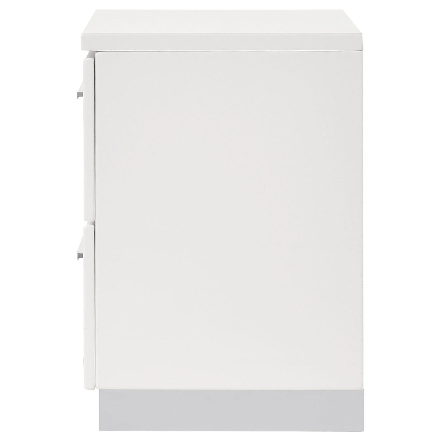 Felicity 2-drawer Nightstand White High Gloss - Discount Furniture Connection