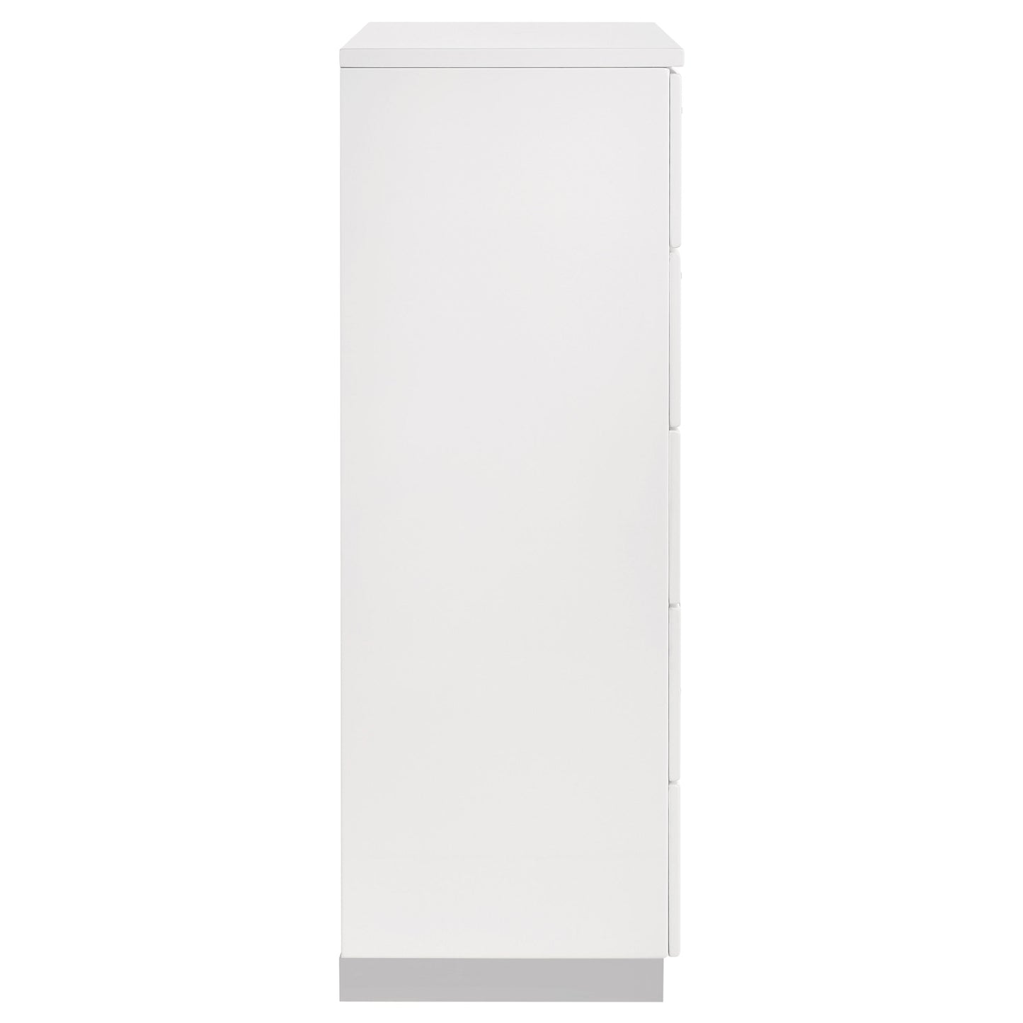 Felicity 5-drawer Bedroom Chest White High Gloss - Discount Furniture Connection