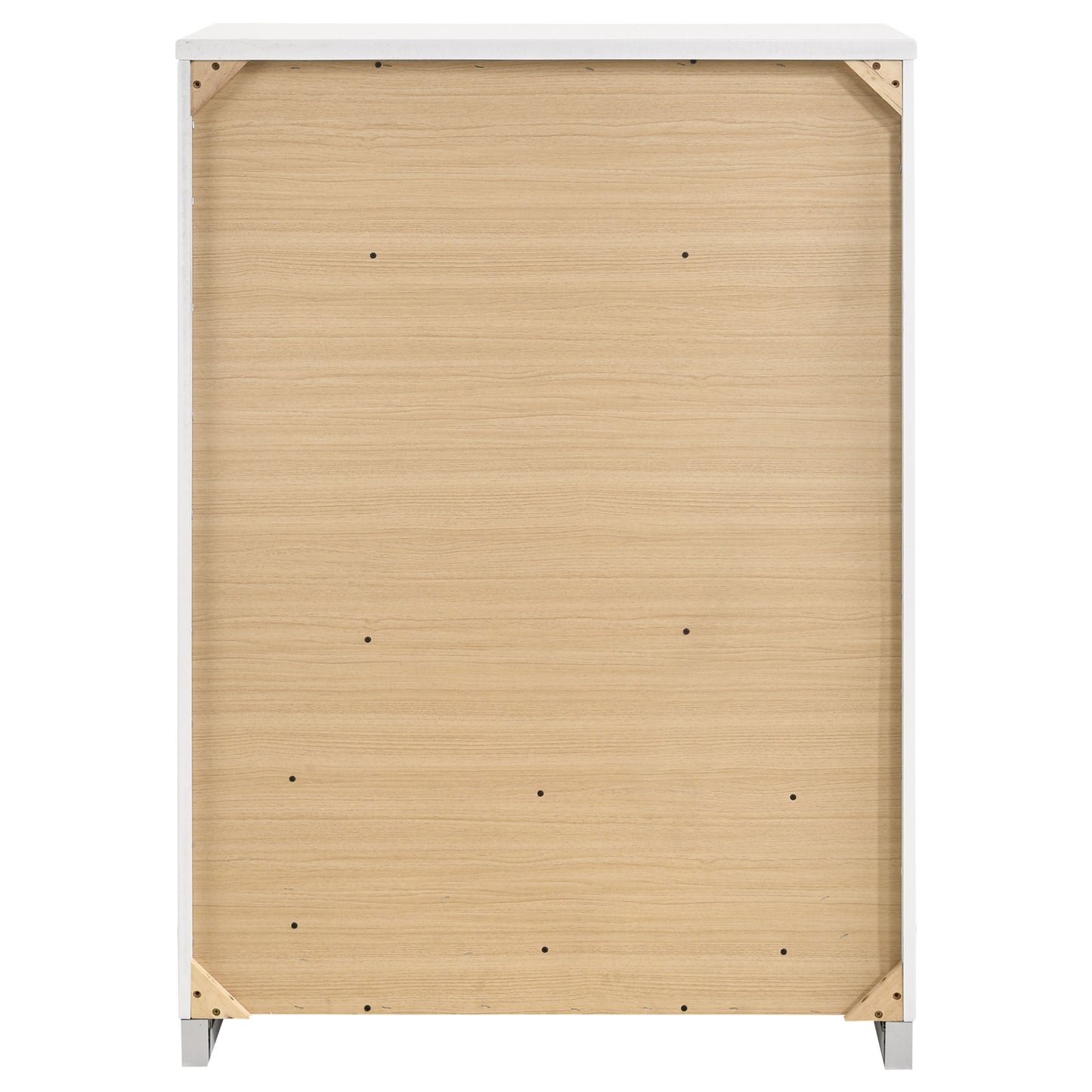 Felicity 5-drawer Bedroom Chest White High Gloss - Discount Furniture Connection