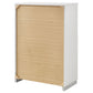 Felicity 5-drawer Bedroom Chest White High Gloss - Discount Furniture Connection