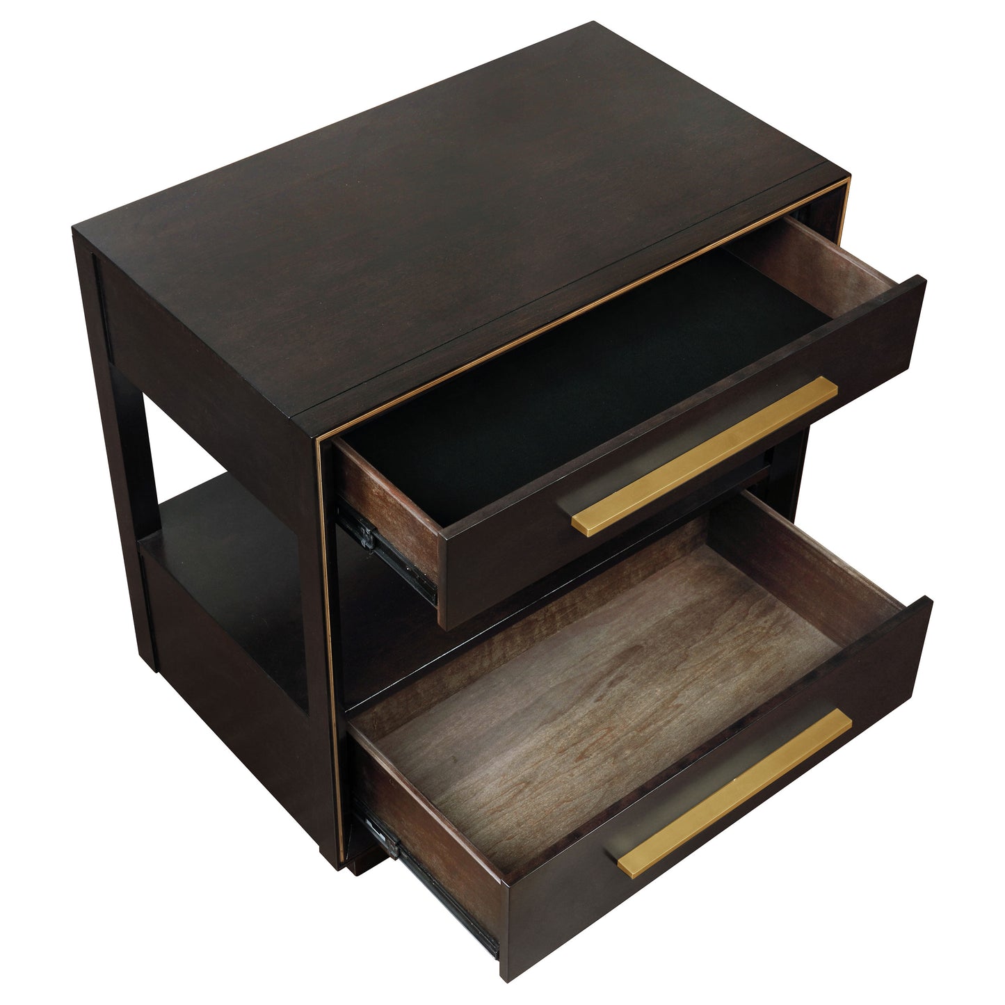 Durango 2-drawer Nightstand Smoked Peppercorn - Discount Furniture Connection