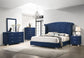 Melody Upholstered 2-drawer Nightstand Pacific Blue - Discount Furniture Connection