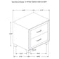Melody Upholstered 2-drawer Nightstand Grey - Discount Furniture Connection