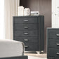Melody 5-drawer Bedroom Chest Grey - Discount Furniture Connection