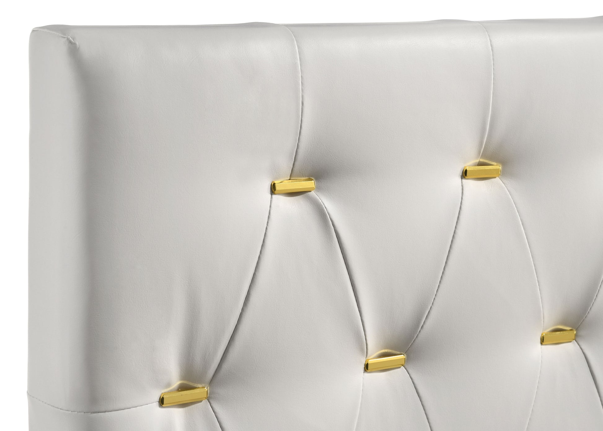 Kendall Upholstered California King Panel Bed White - Discount Furniture Connection