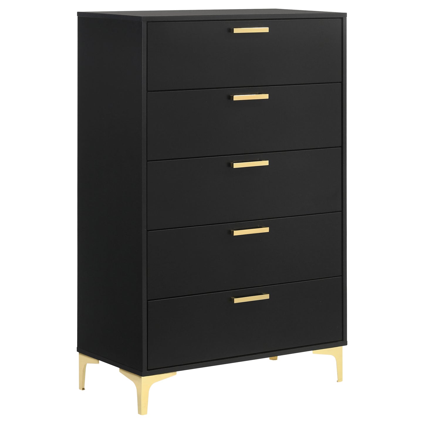 Kendall 5-piece Eastern King Bedroom Set Black - Discount Furniture Connection