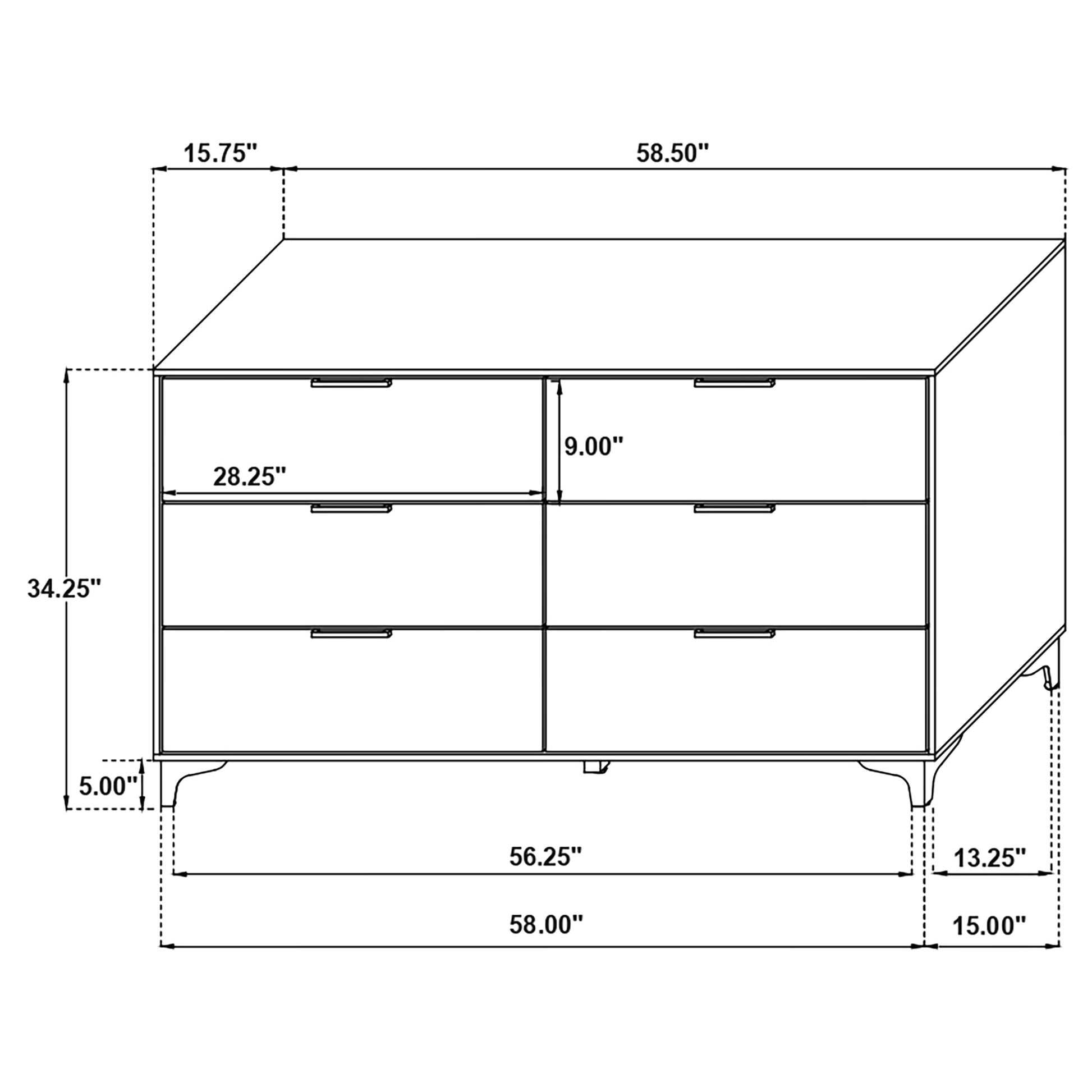 Kendall 5-piece Eastern King Bedroom Set Black - Discount Furniture Connection