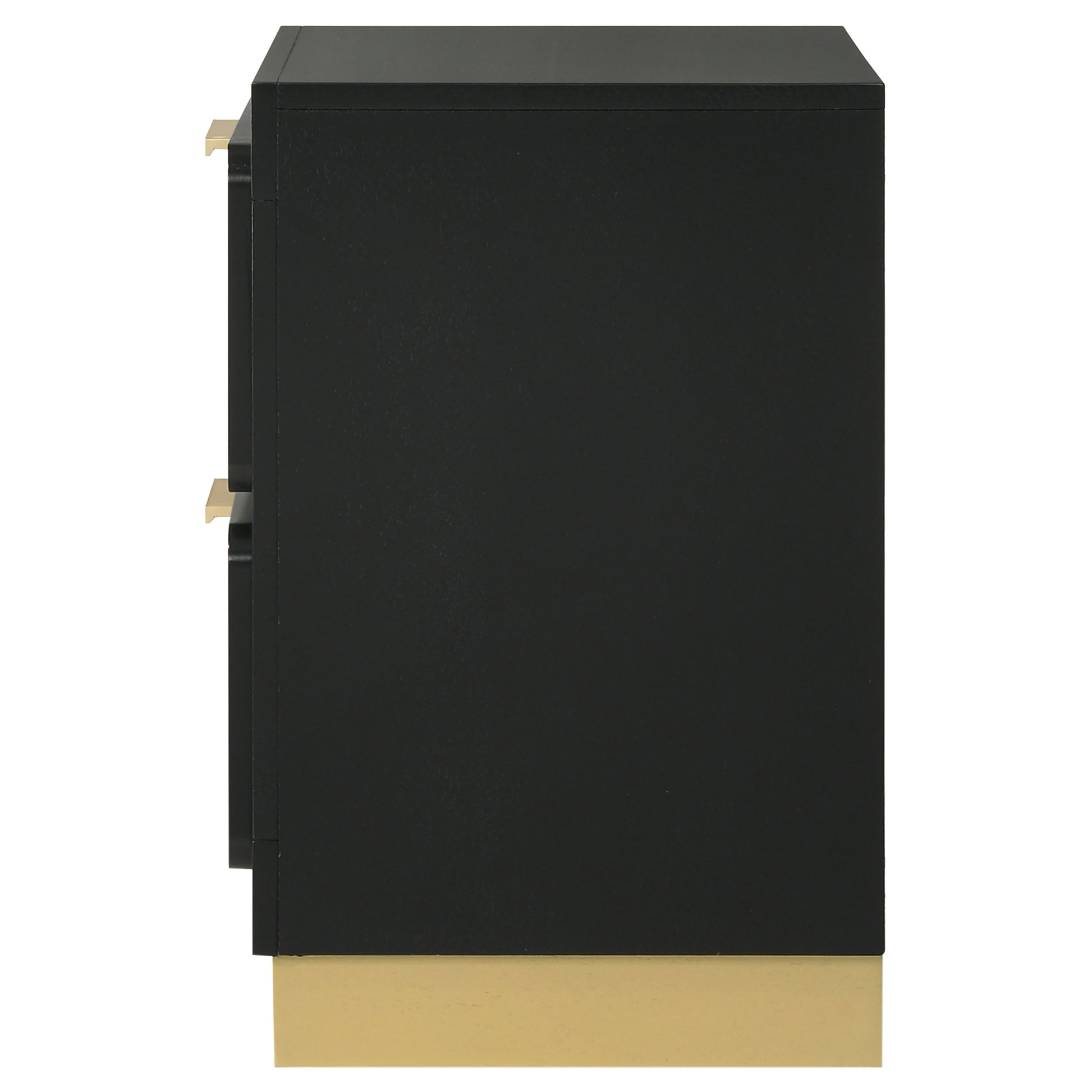 Caraway 2-drawer Nightstand Black - Discount Furniture Connection