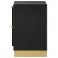 Caraway 2-drawer Nightstand Black - Discount Furniture Connection