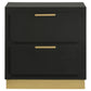 Caraway 2-drawer Nightstand Black - Discount Furniture Connection