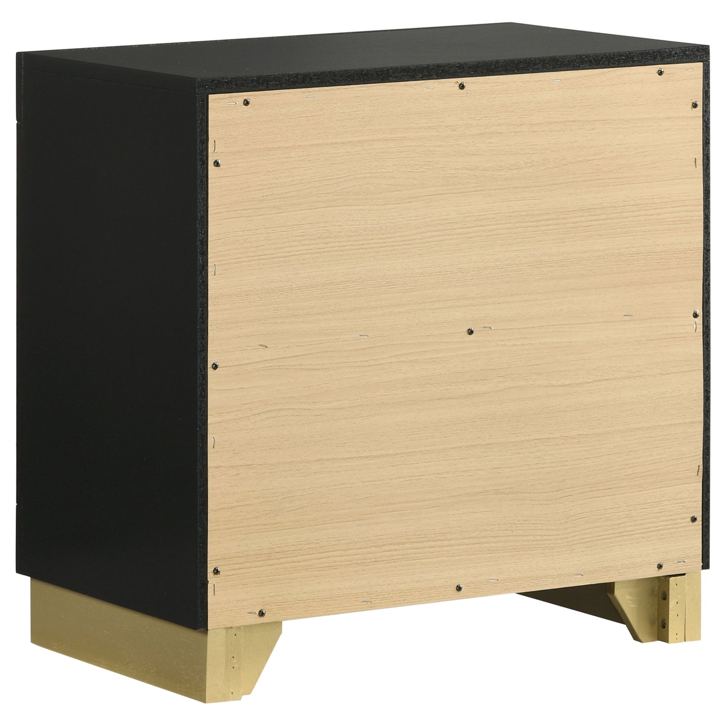 Caraway 2-drawer Nightstand Black - Discount Furniture Connection