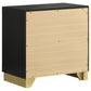 Caraway 2-drawer Nightstand Black - Discount Furniture Connection