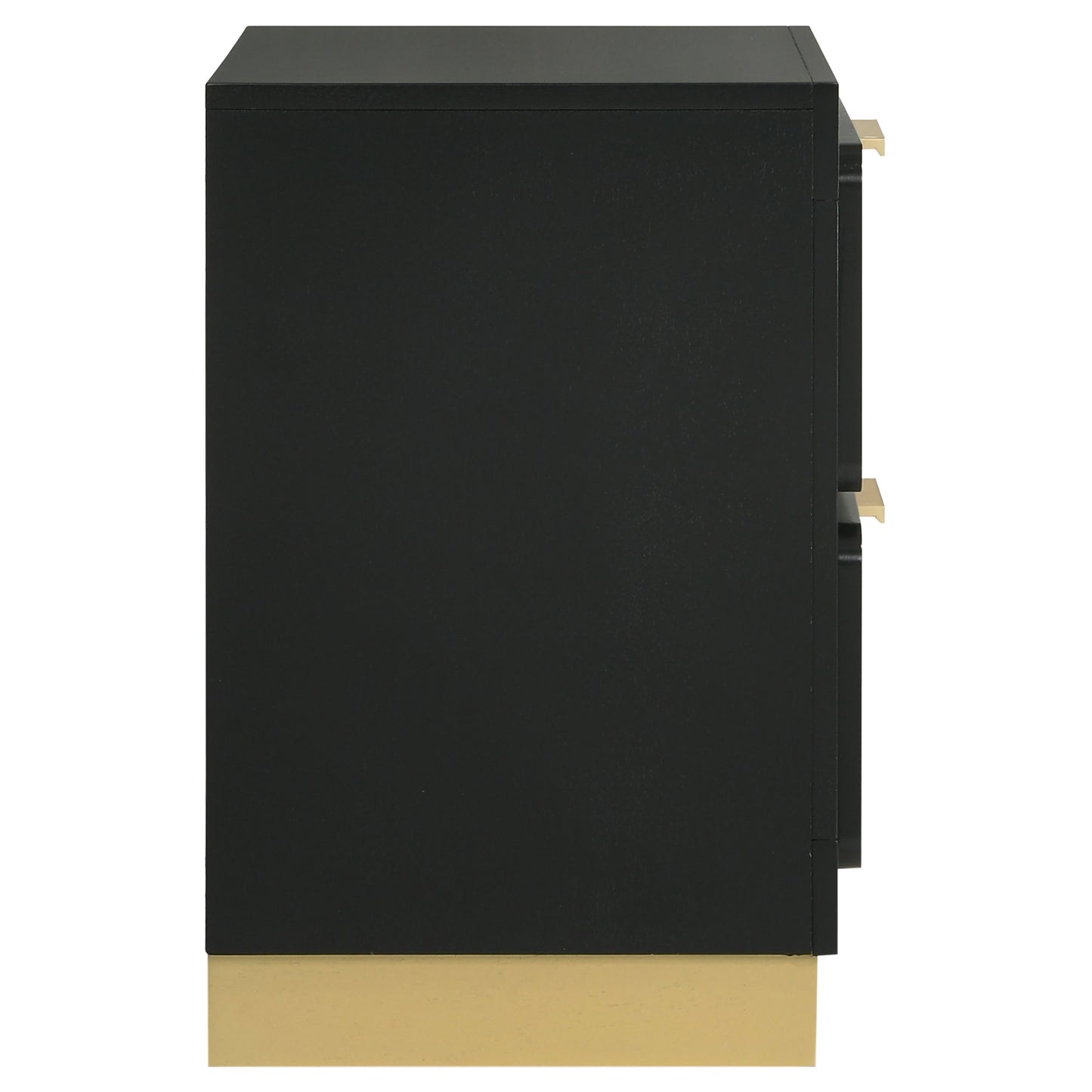 Caraway 2-drawer Nightstand Black - Discount Furniture Connection