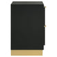 Caraway 2-drawer Nightstand Black - Discount Furniture Connection