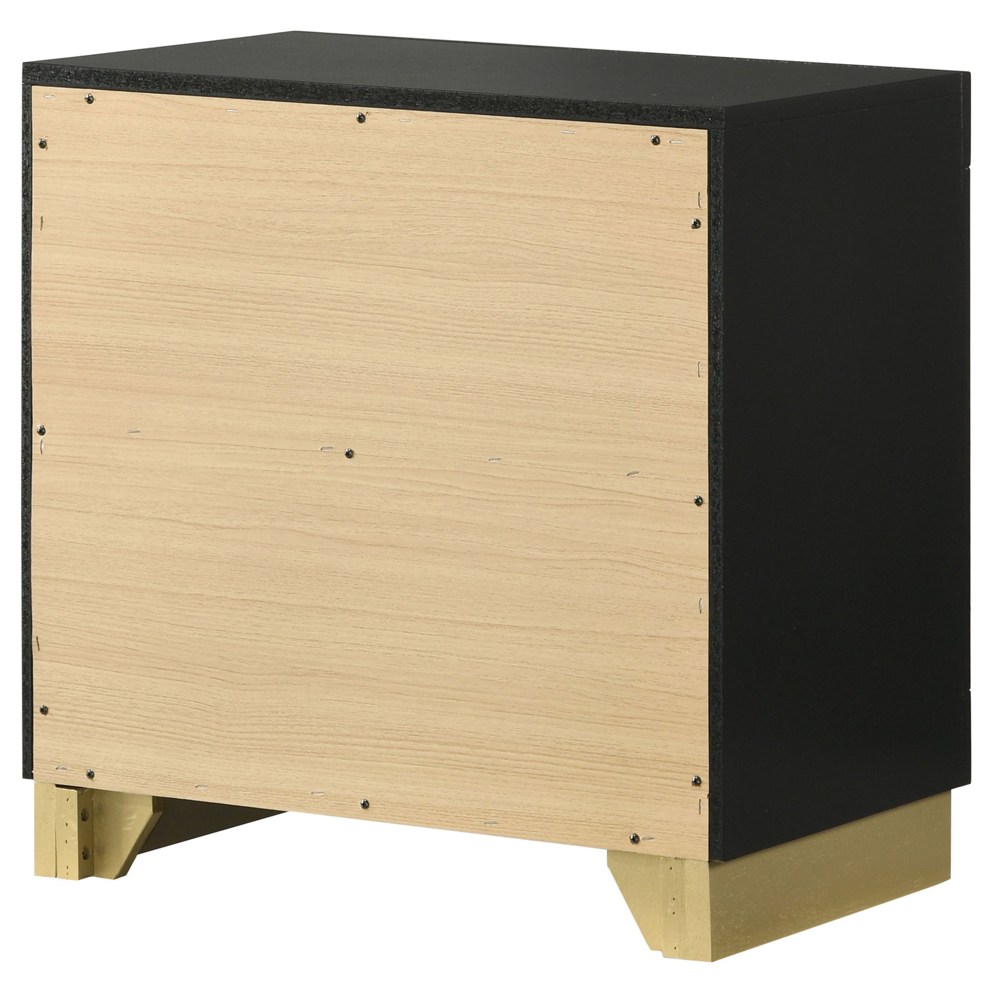 Caraway 2-drawer Nightstand Black - Discount Furniture Connection