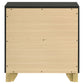 Caraway 2-drawer Nightstand Black - Discount Furniture Connection