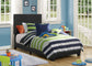 Dorian Faux Leather Upholstered Twin Panel Bed Black - Discount Furniture Connection