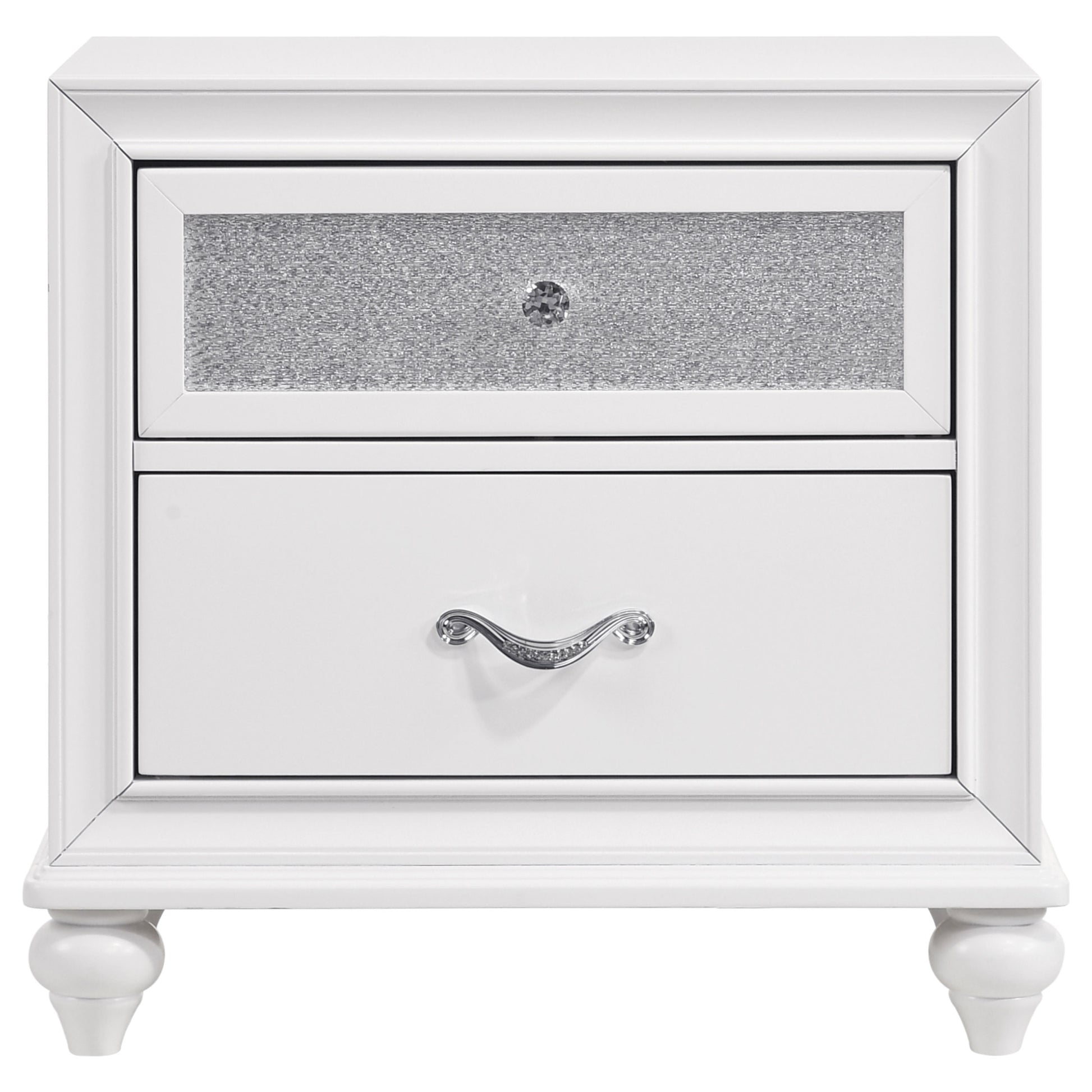 Barzini 4-piece Eastern King Bedroom Set White - Discount Furniture Connection