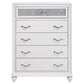Barzini 5-piece Eastern King Bedroom Set White - Discount Furniture Connection