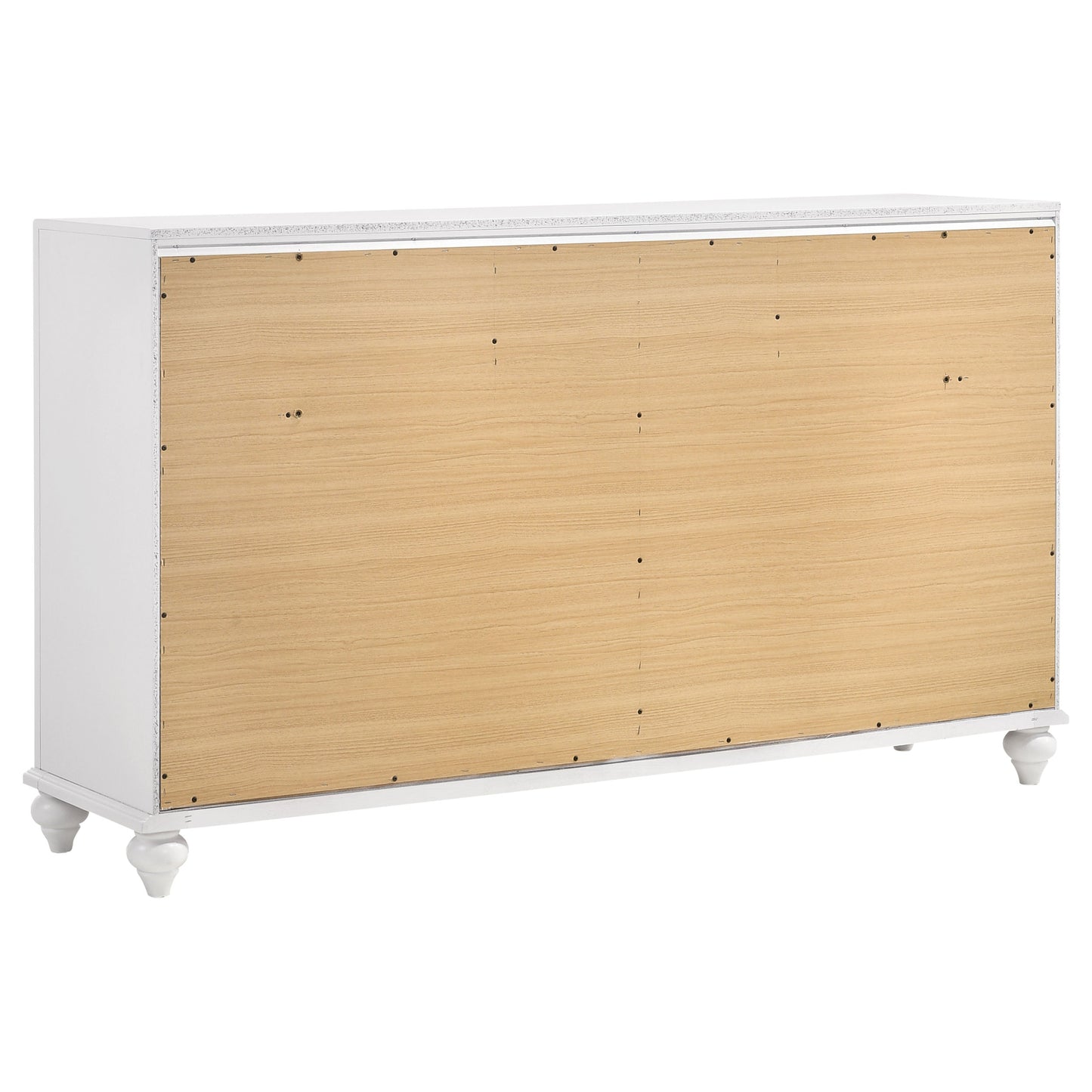 Barzini 4-piece California King Bedroom Set White - Discount Furniture Connection