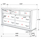 Barzini 4-piece California King Bedroom Set White - Discount Furniture Connection