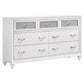 Barzini 5-piece California King Bedroom Set White - Discount Furniture Connection