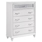 Barzini 5-piece California King Bedroom Set White - Discount Furniture Connection