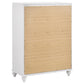 Barzini 5-piece California King Bedroom Set White - Discount Furniture Connection