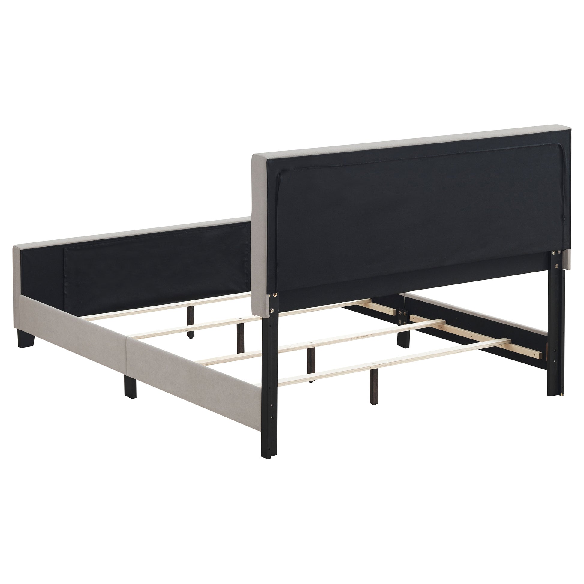 Fairfield Upholstered Queen Panel Bed Beige - Discount Furniture Connection