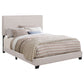 Boyd Upholstered California King Panel Bed Ivory - Discount Furniture Connection