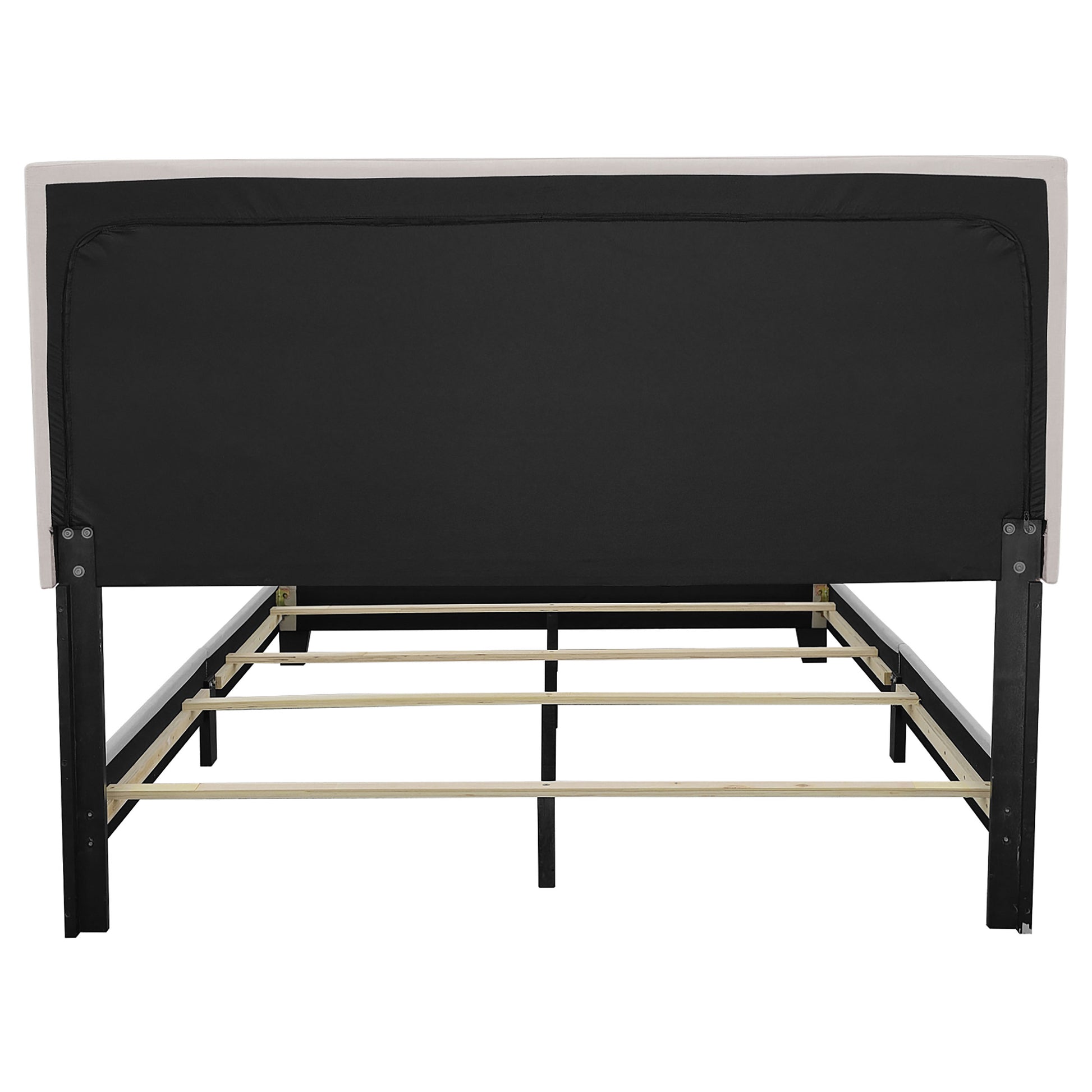 Boyd Upholstered Queen Panel Bed Ivory - Discount Furniture Connection