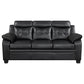 Finley 3-piece Upholstered Padded Arm Tufted Sofa Set Black - Discount Furniture Connection