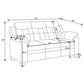 Finley 3-piece Upholstered Padded Arm Tufted Sofa Set Black - Discount Furniture Connection
